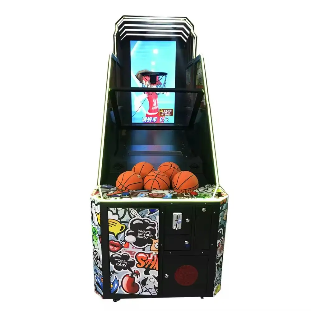 Amusement Center Multiplayer Battle Basketball Shooting Game Machine With Electronic Scoring Function
