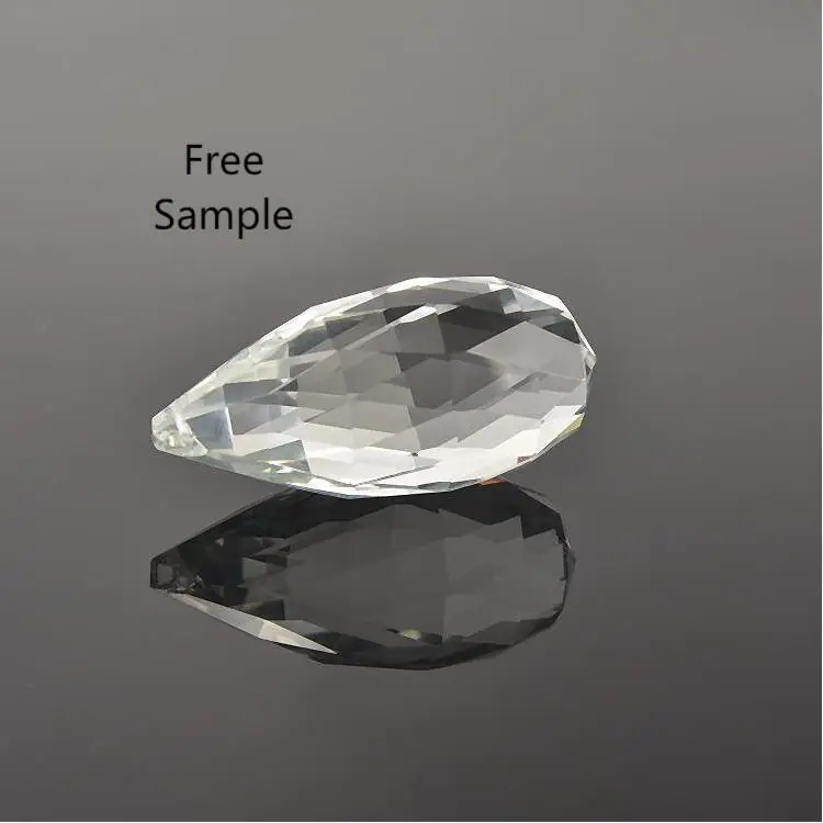 Top Selling 76mm White Glass Chandelier Pendants Exquisite Crystal Chandelier Ball Parts Cheap Durable Crystal Prism Decoration