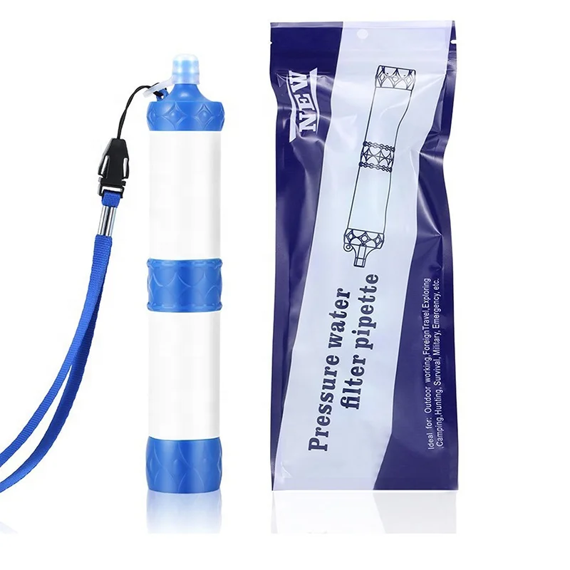 Outdoor Portable Water Filter straw Personal Purifier Drinking for Camping