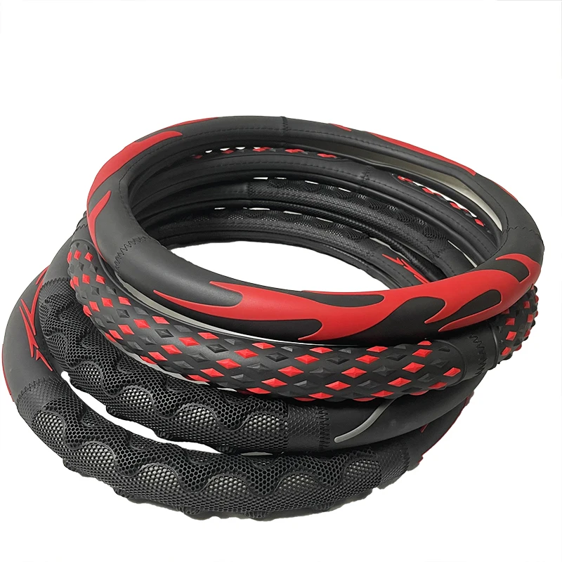 Крышка рулевого колеса автомобиля противоскользящая безопасная мягкая дышащая сверхпрочная толстая полная окружность спортивный стиль