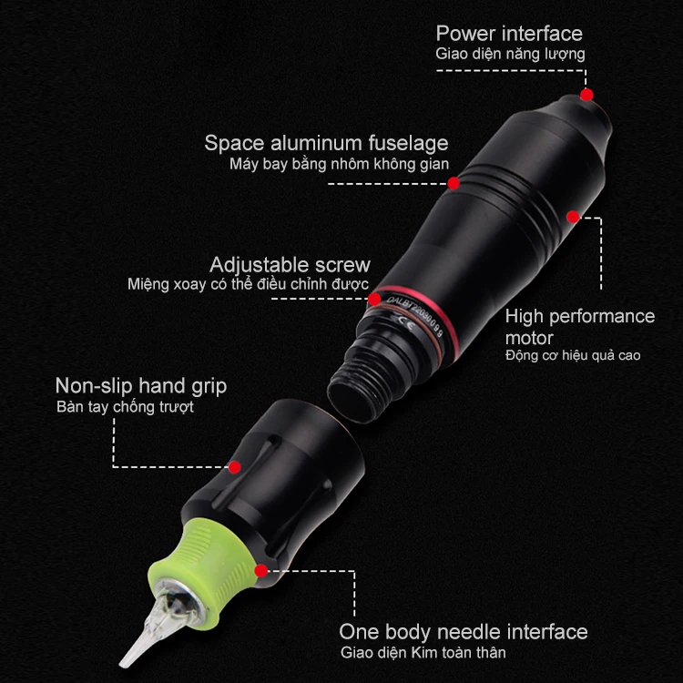 Wholesale Most Popular Complete Rotary Tattoo Kit 10 Machine Guns 7 Color Inks Power Supply