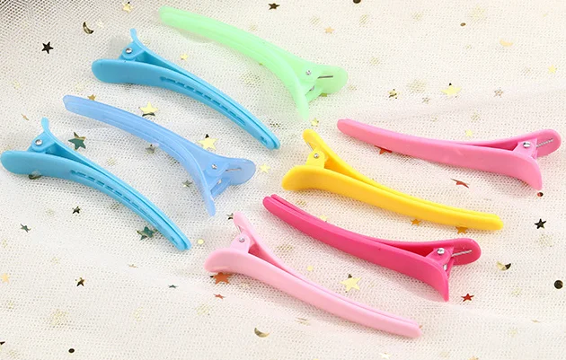 Hot popular custom lovely plastic duck teeth bows  personalized hair clip