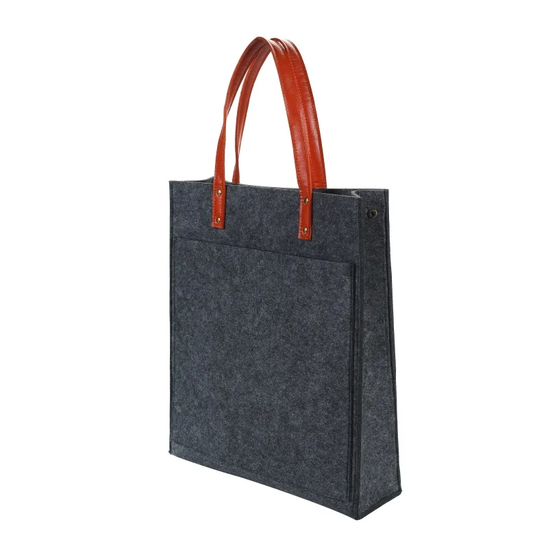 Рекламный взрыв, большая емкость, высококачественные предметы для хранения, необходимые для покупок, серая сумка, фетровая сумка