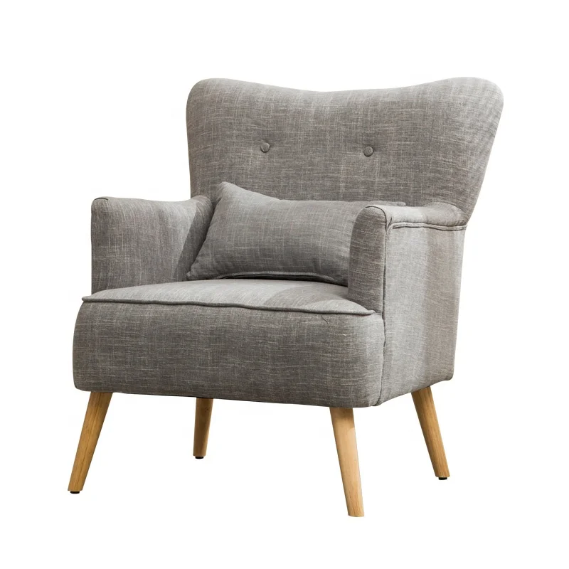 
Modern Nordic Style Fabric Accent Chair Armchair for Living Room 