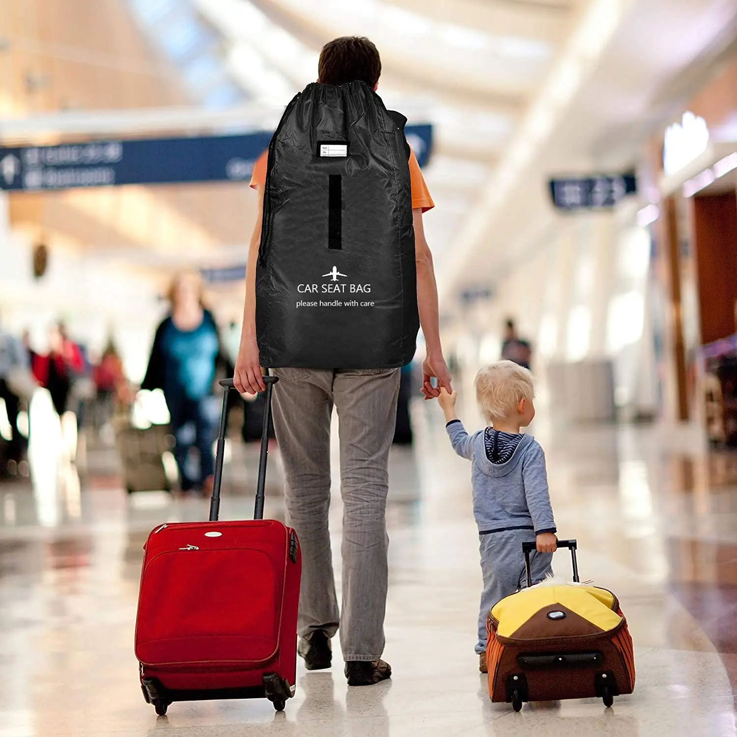 Car Seat Travel Bag for Airplane Gate Check Bag for Air Car Seat Cover Backpack Carrier