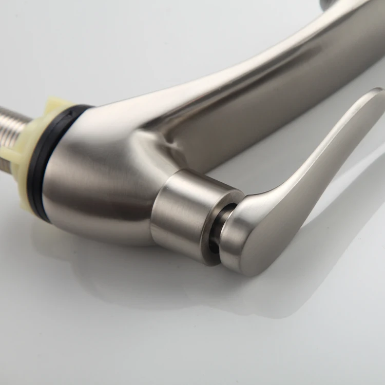 Brushed Nickel Basin Faucets Mixer Zinc Alloy Popular in Russia Brass Carton Box Mall Modern Contemporary Asia Brushed Rose Gold