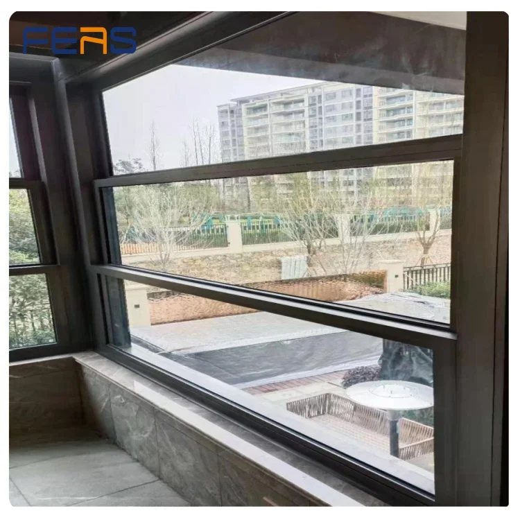 FERS Factory Direct Balcony Solar Sensor Lift Window Modern Design Intelligent Electric Lift Window