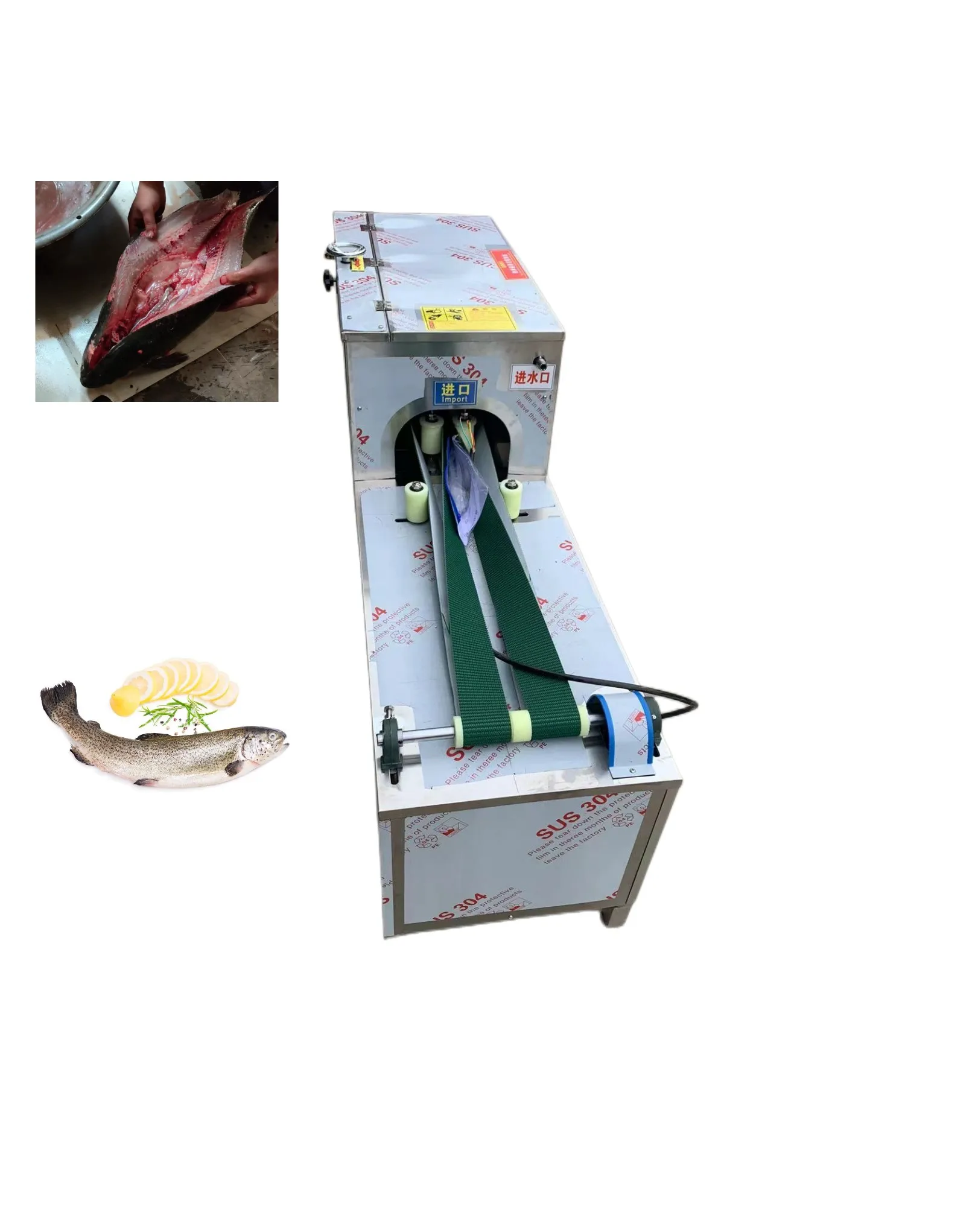 Fully automatic open belly open back kill fish herring eel black river fish tilapia machine cut for fish
