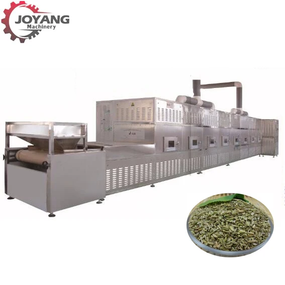 Tunnel Industrial Microwave Spicy Tea leaves Sterilizer For Powder Seasoning Cloves Rosemary Peppercorns Fennel