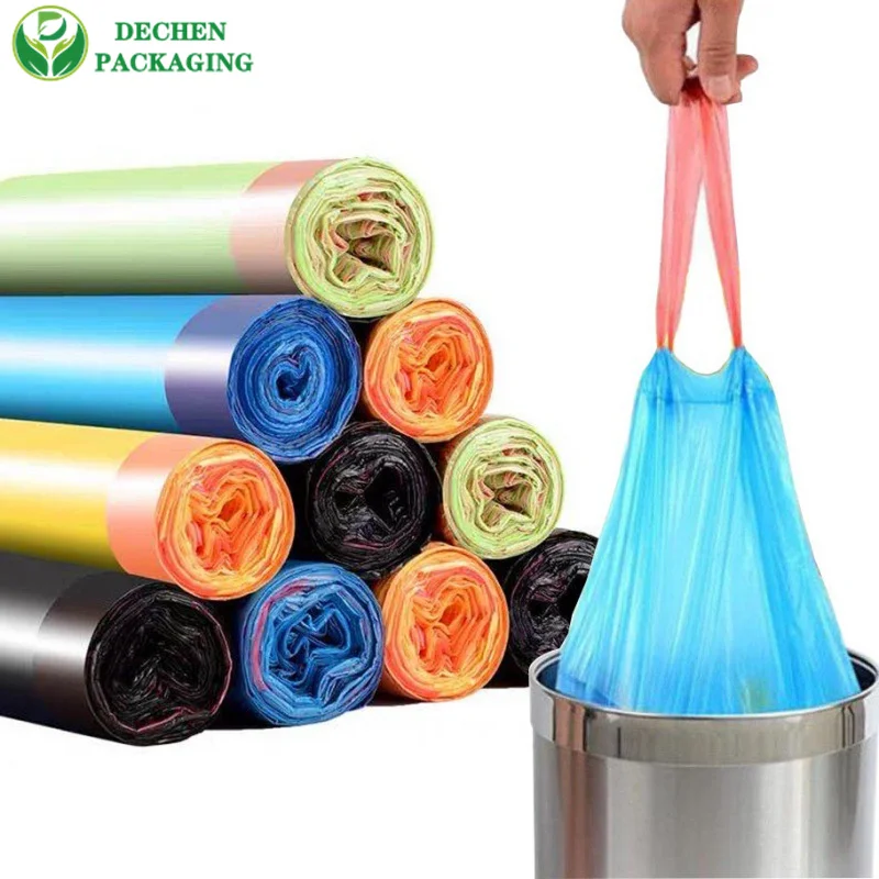 Trash Bag in Spanish Bioplastic Garbage Bags Compostable Green Bin Liners