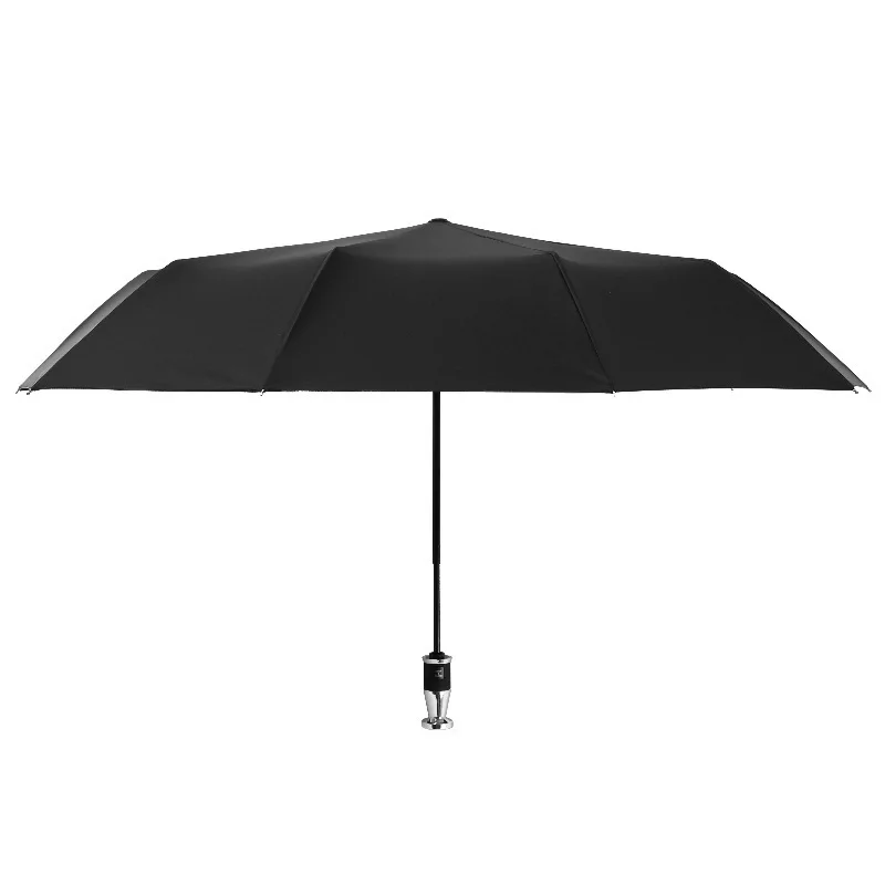 Wholesale Customized Emergency Broken Window Car Multi-functional Umbrella Automatic Three Fold 10 Bone Vinyl Rain Umbrella