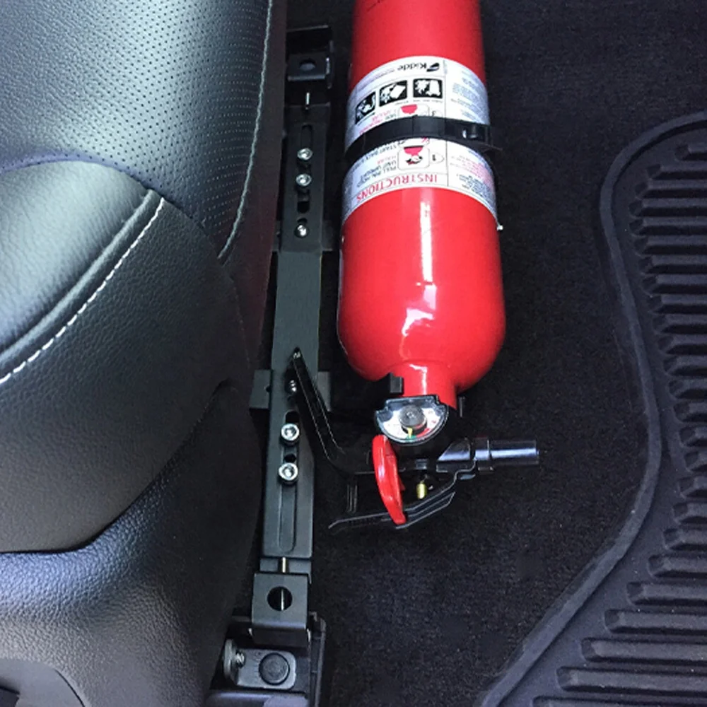 High Quality Customized Stamping Black Powder Coating Metal Car Fire Extinguisher Bracket