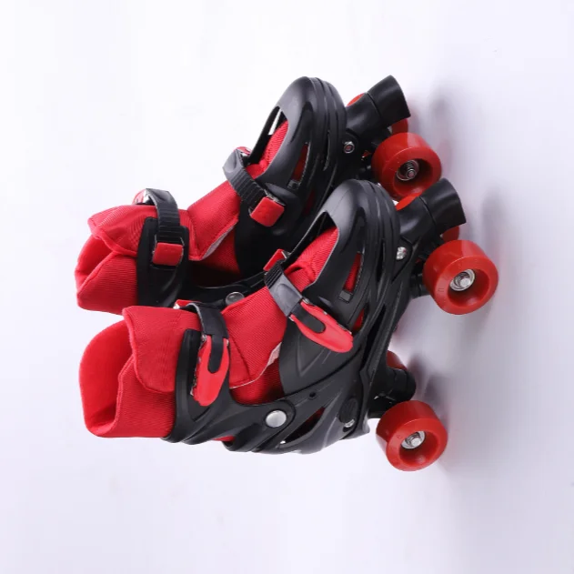 Adjustable Quad Roller Skates for Boys Durable PVC Insole Material for Both Winter and Spring Seasons