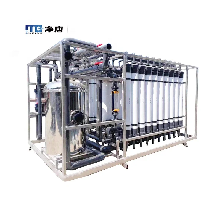 60T/H UF Ultra Filtration Membrane System For Sea Water RO Pre-treatment Mineral Drinking Water Rreatment Plant