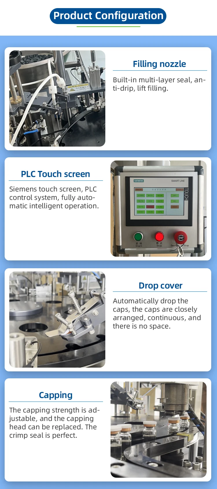 CYJX Glass Bottle Ampul Wire Drawing Machine Aseptic Flowing Liquid Ampoule Filling Machine