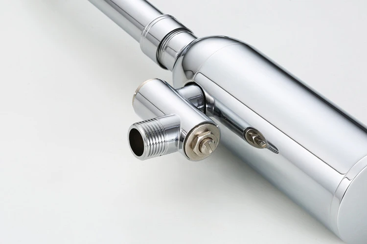 Brass Electroplate DC Medical smart wall mounted infrared touchless tap automatic sensors faucets