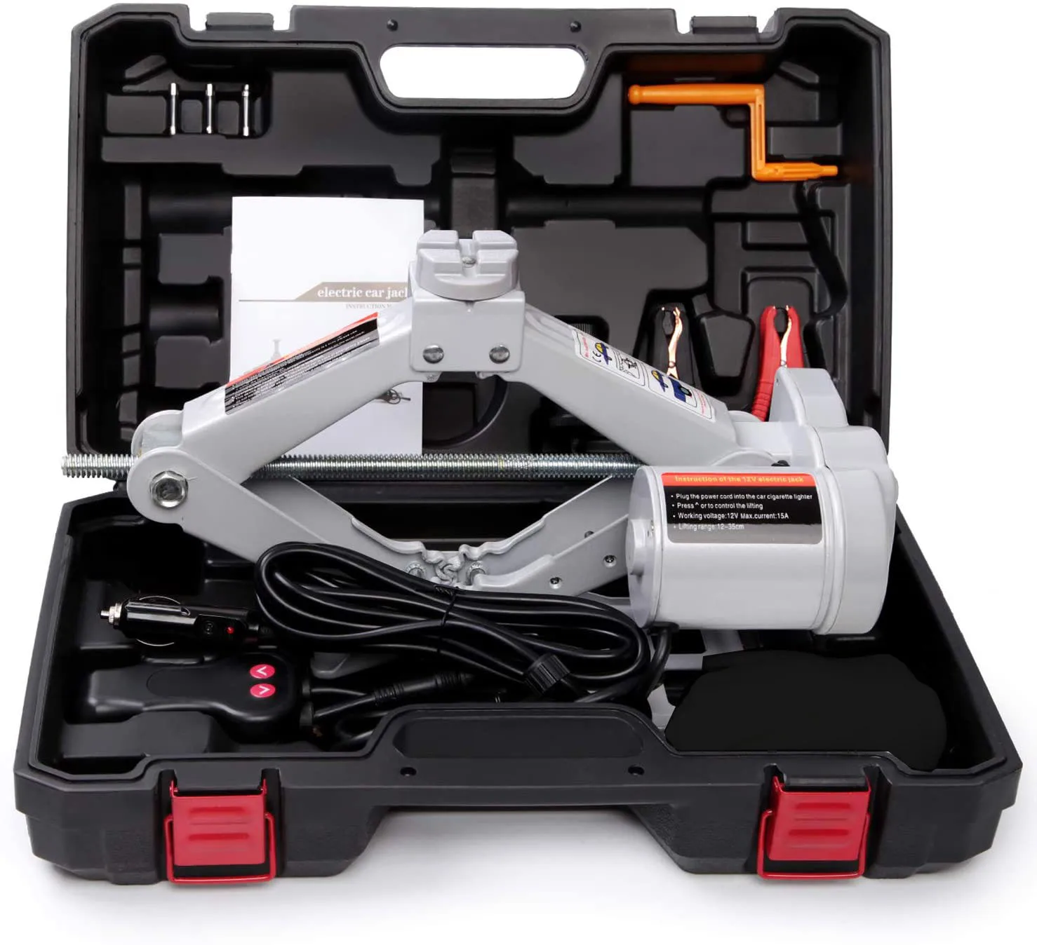 
Widely Used CE Standard 12 Volt Electric2Ton Mobile Automatic High Lift Scissor Car Electric Jack 