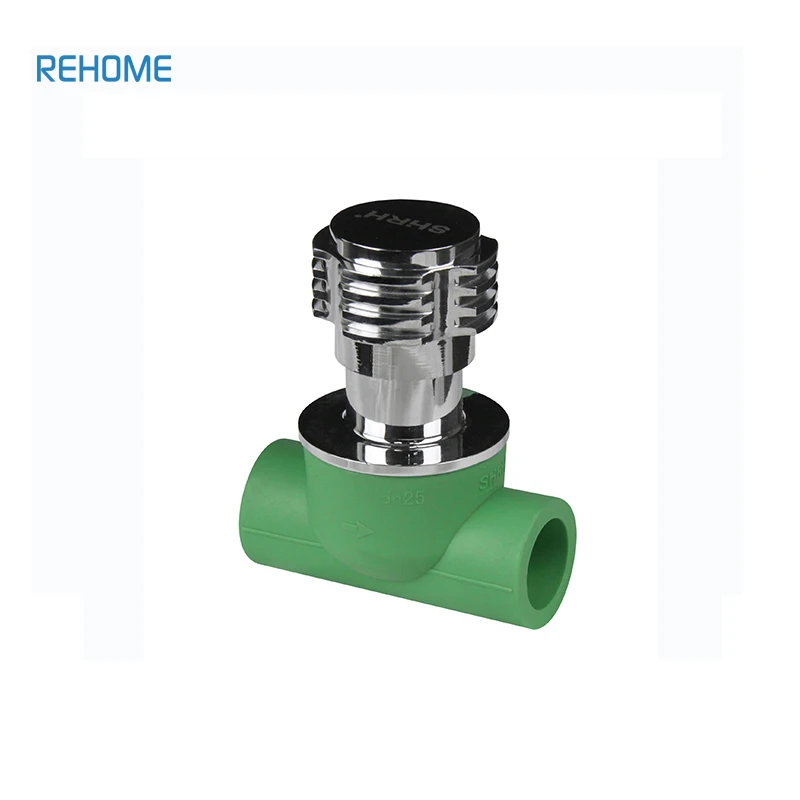 32mm Custom Plumbing Materials Female 1/2 Ball Valve Ppr Pp-r Plastic Polypropylene PPR Pipe Fittings for Water Supply