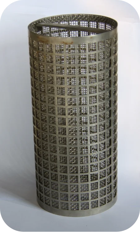 High Strength Perforated Stainless Steel Tube Wire Mesh Bonded Filter