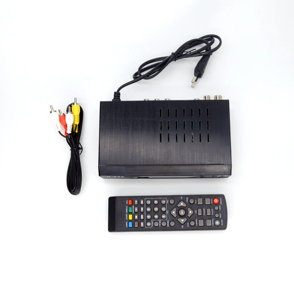 MT-D1002 1080p 512mb support AVI MPEG DAT MP4 TS H.265 dual core HD digital TV set-top box with USB AV port digital TV receiver