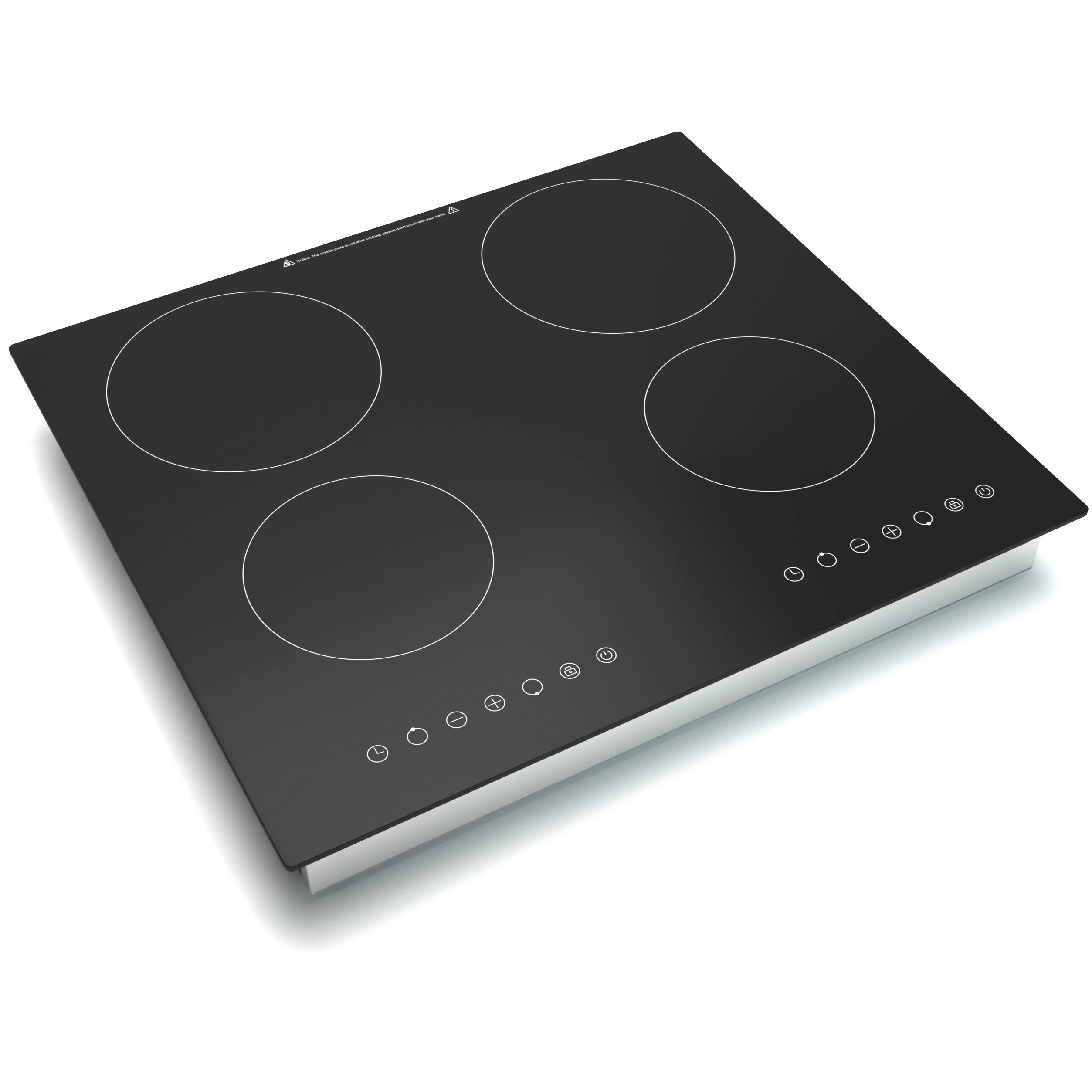 Hot Sales 6800W Five Minutes Boost Function Black Color Built-In 4 Burner Design Induction Cooker Cooktop
