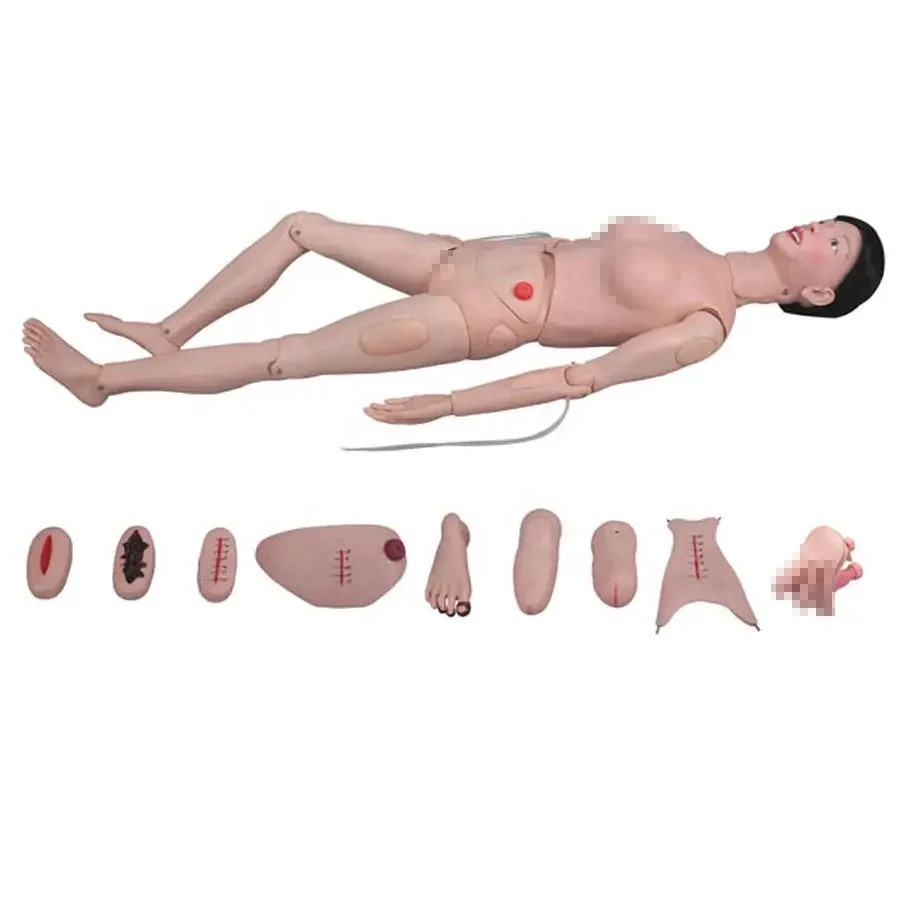 Medical Dummy Training Model Female Male Nurse Training Manikin Multifunctional Nursing Training Doll