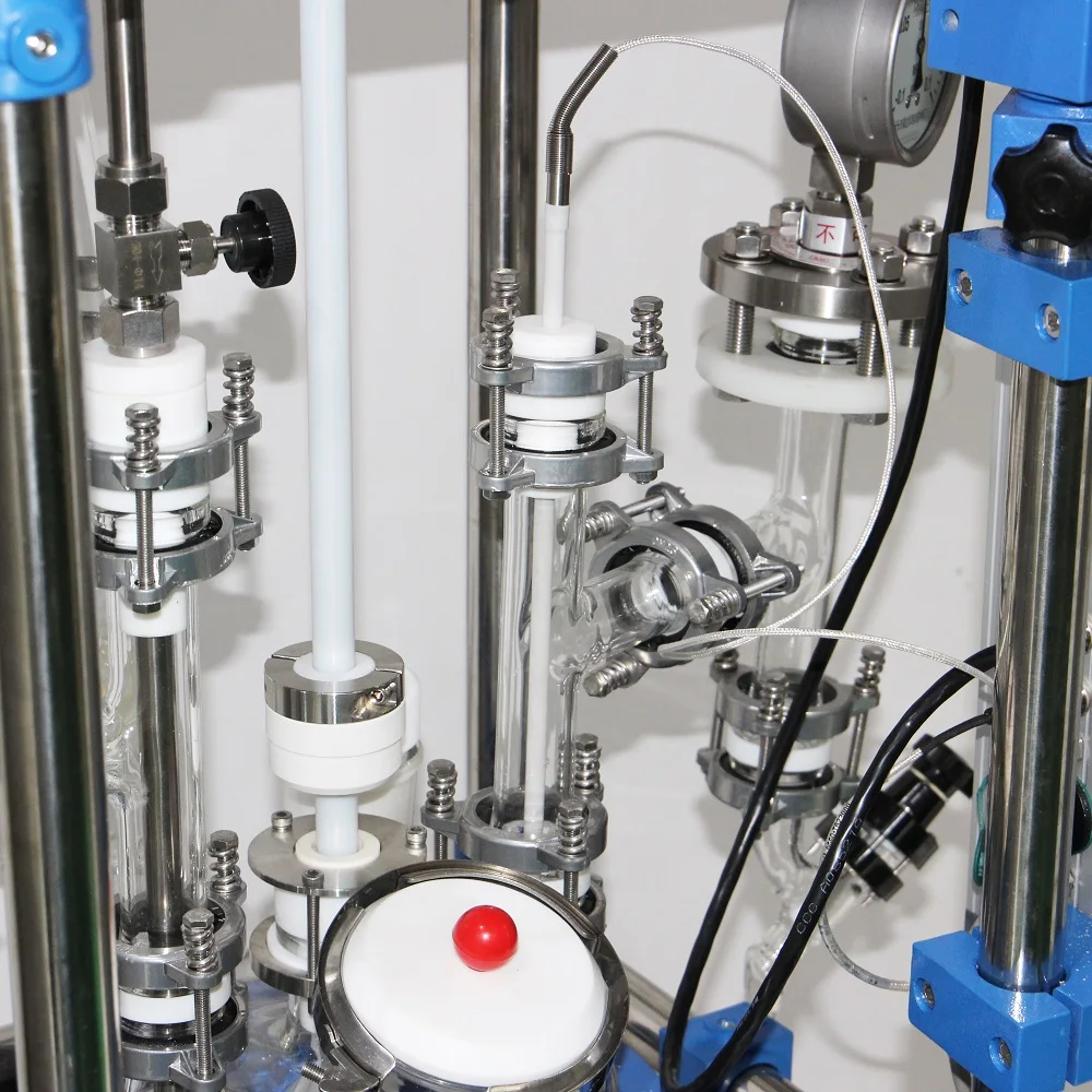 high borosilicate glass laboratory chemical glass reactor system
