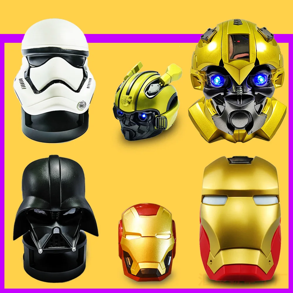 
2020 New gift ideas Iron Man Hornet cartoon wireless Bluetooth speaker 