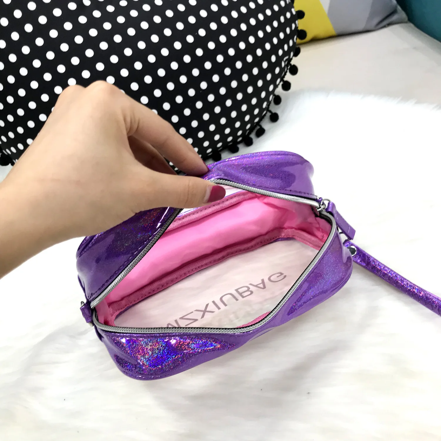 Clear Cosmetics Bag , Large Clear Travel Bag , Waterproof & Draining Transparent Makeup Bag Tote Bag