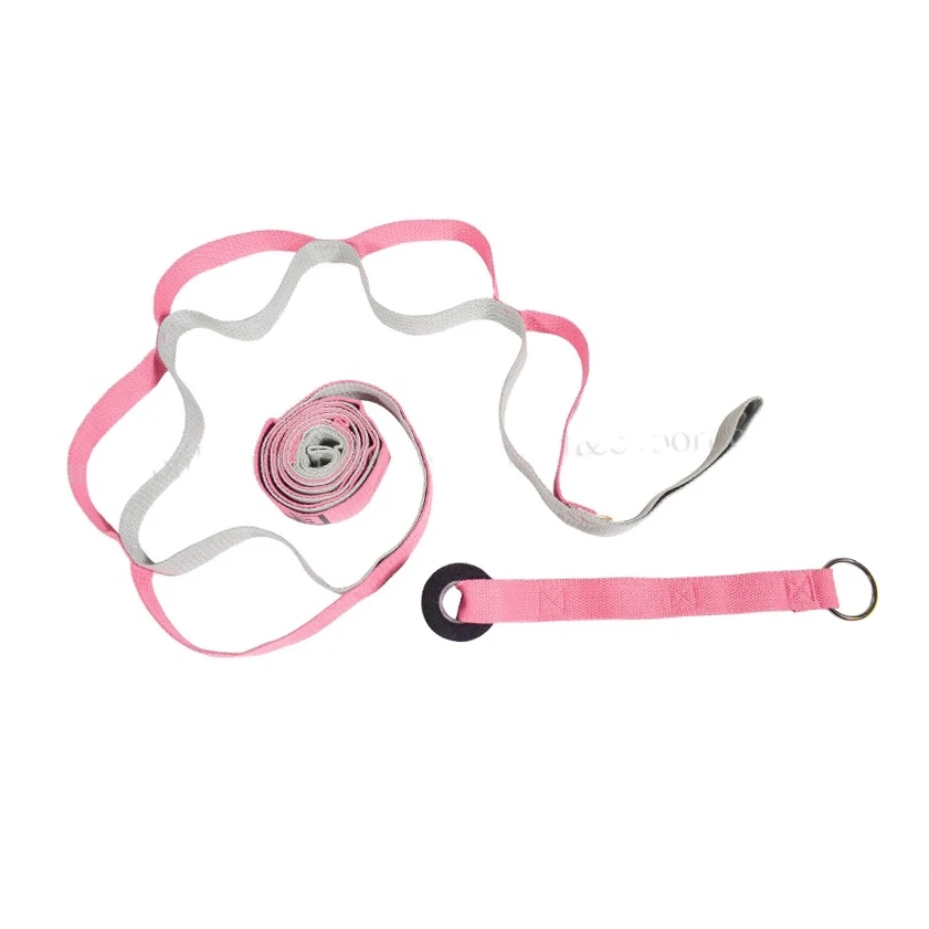 
Manufacturers Direct Selling Cotton Sport Loops Yoga Stretch Strap 