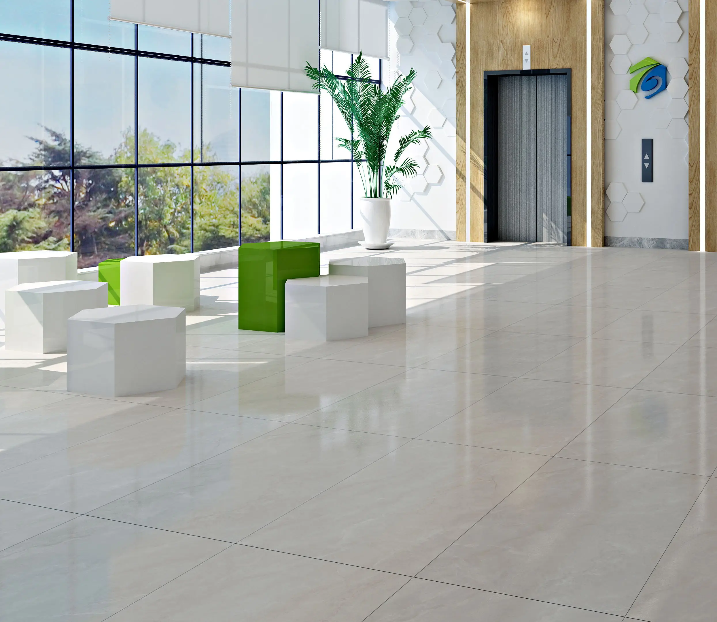 Foshan Ceramic Tiles 600*1200 Mm Commercial Building Indoor Wall and Floor Porcelain Tile Marble Tile