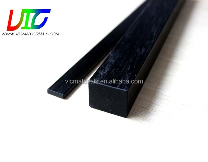 Factory price carbon fiber square bar, pultrusion carbon fiber rectangular rod, high strength carbon fiber flat rod