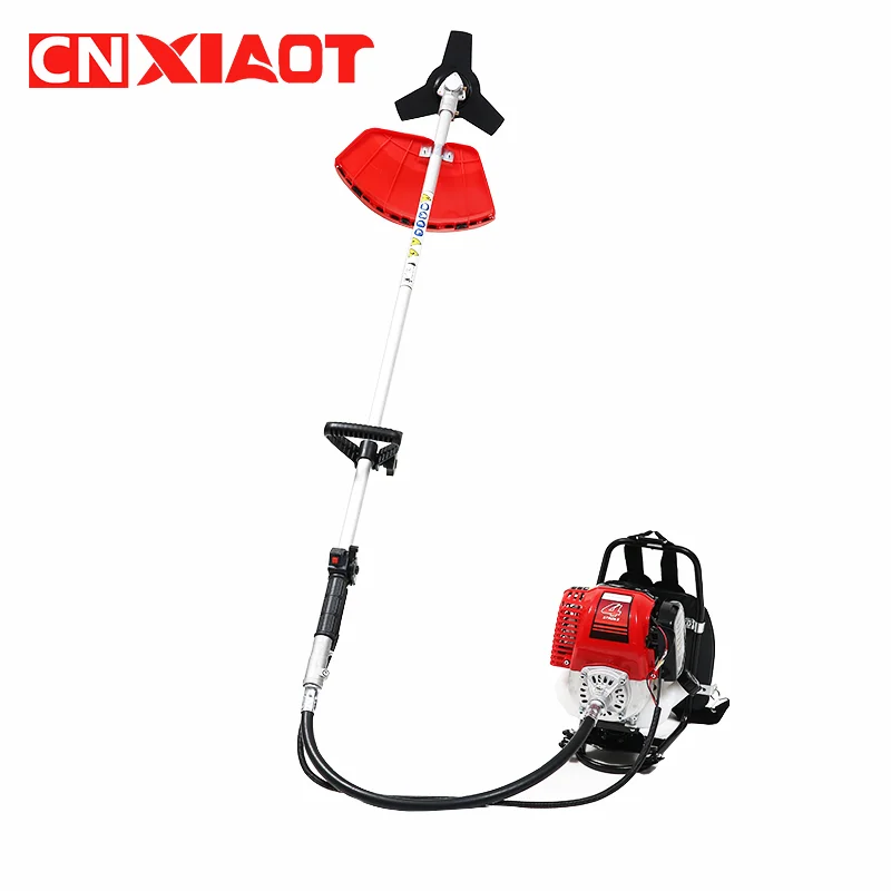 Chinese made backpack 139F gasoline lawn mower four stroke rice harvester