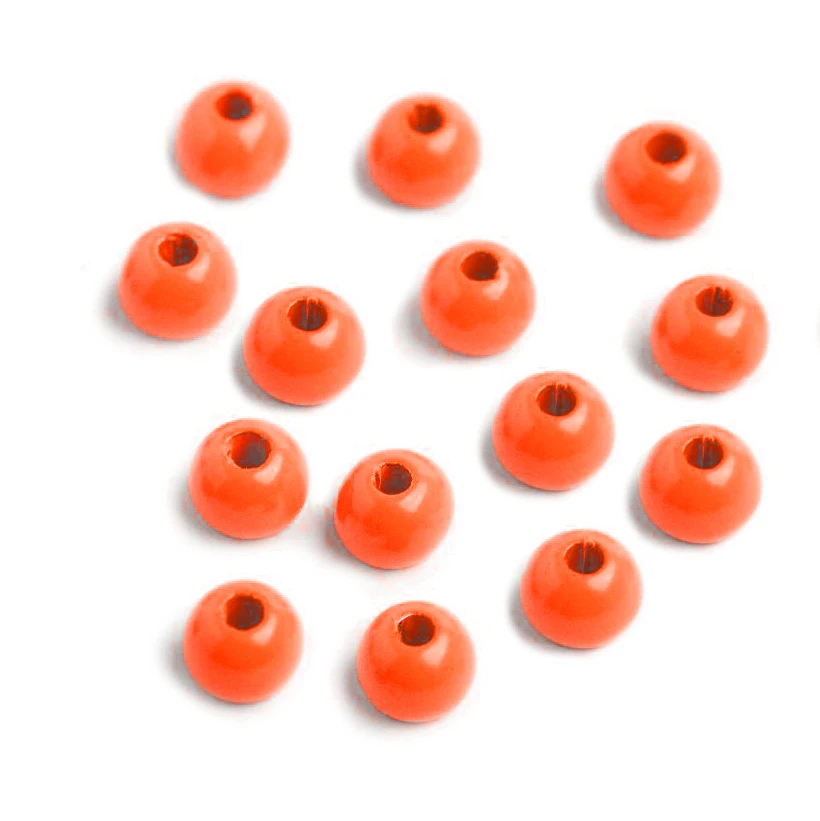 Fluo colors Fly Tying Beads 100 PC/LOT Tungsten Beads Nymph Head Ball Fly Tying Materials 4 Colors Tungtsen Bead