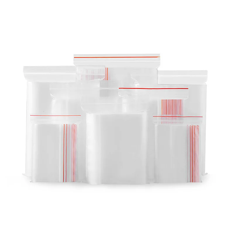 Custom Printed Double Zip Seal Ziplock Plastic Packaging LDPE Bag Pouches