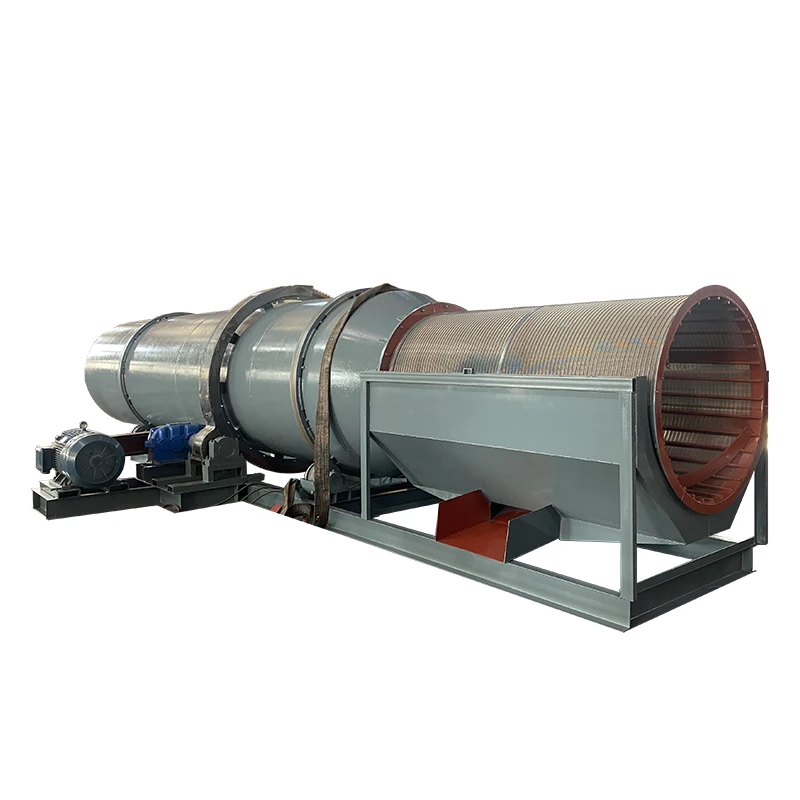 High quality dirty rock and alluvial sand ore washing machine rotary drum scrubber