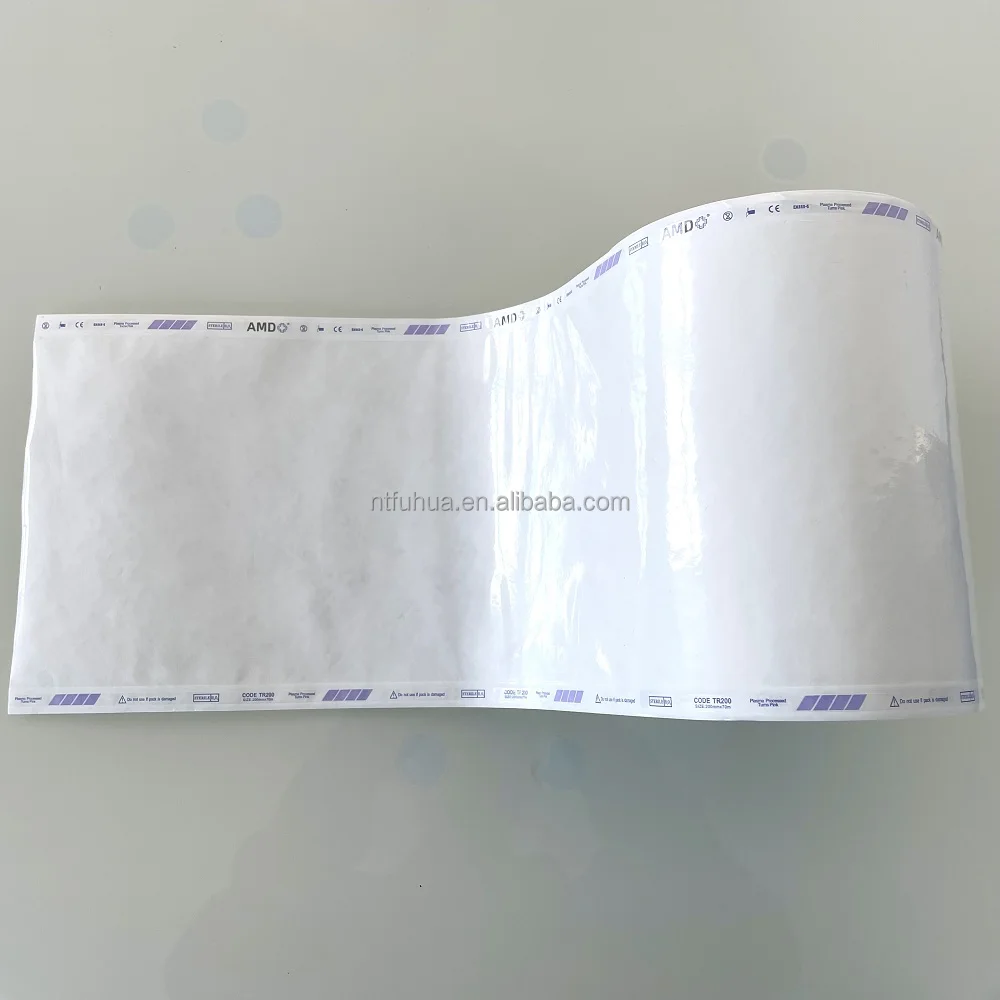 Tyvek Roll Pouch Bag Plasma Sterilization Packaging 350mm*70m