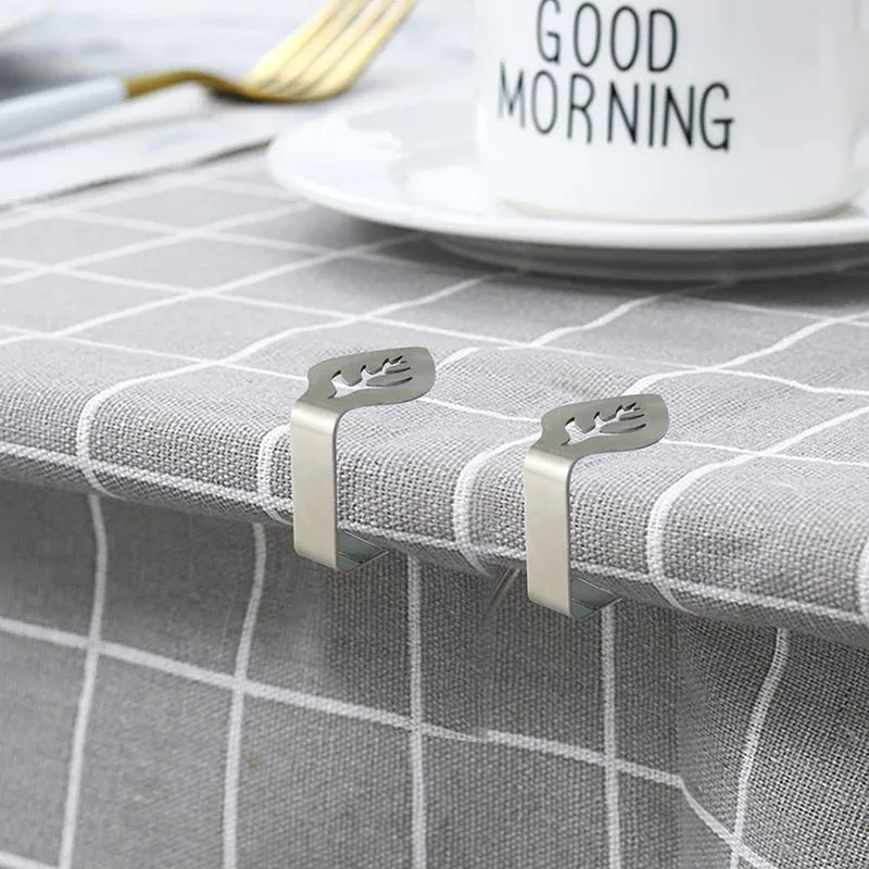 Outside thickened stainless steel cloth clip tablecloth anti-rust holders for picnics