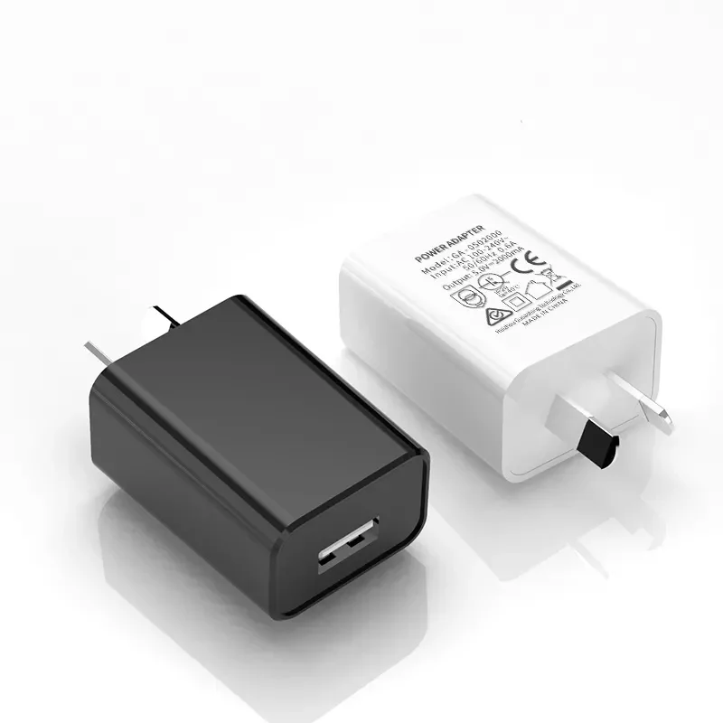 5V 2A Australian standard SAA certification AU mobile phone charger 5V 1A AU Plug USB port charger
