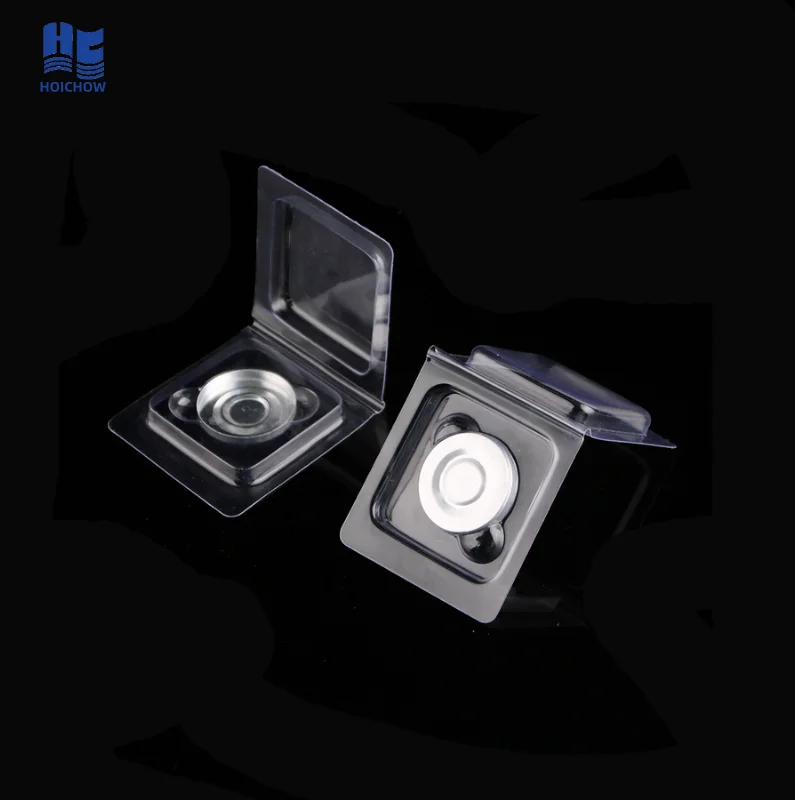 
Clear PVC Clamshell plastic blister pack for press pans eyeshadow palette 