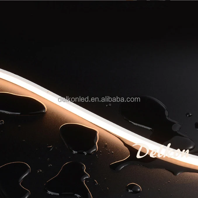 NF1010T Dotfree  CRI 90 Silicone Extruded Neon Strip Light IP67 Waterproof Topview Neon Flex 24V 10*10mm LED Neon Strip Light