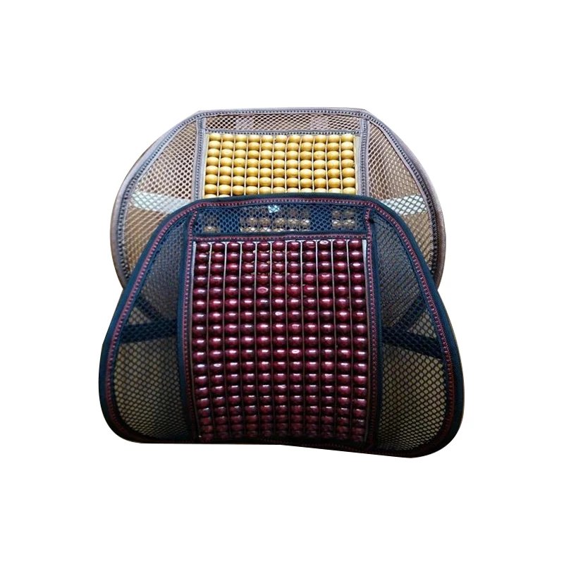 cool comfortable wooden beads back support seat cushion