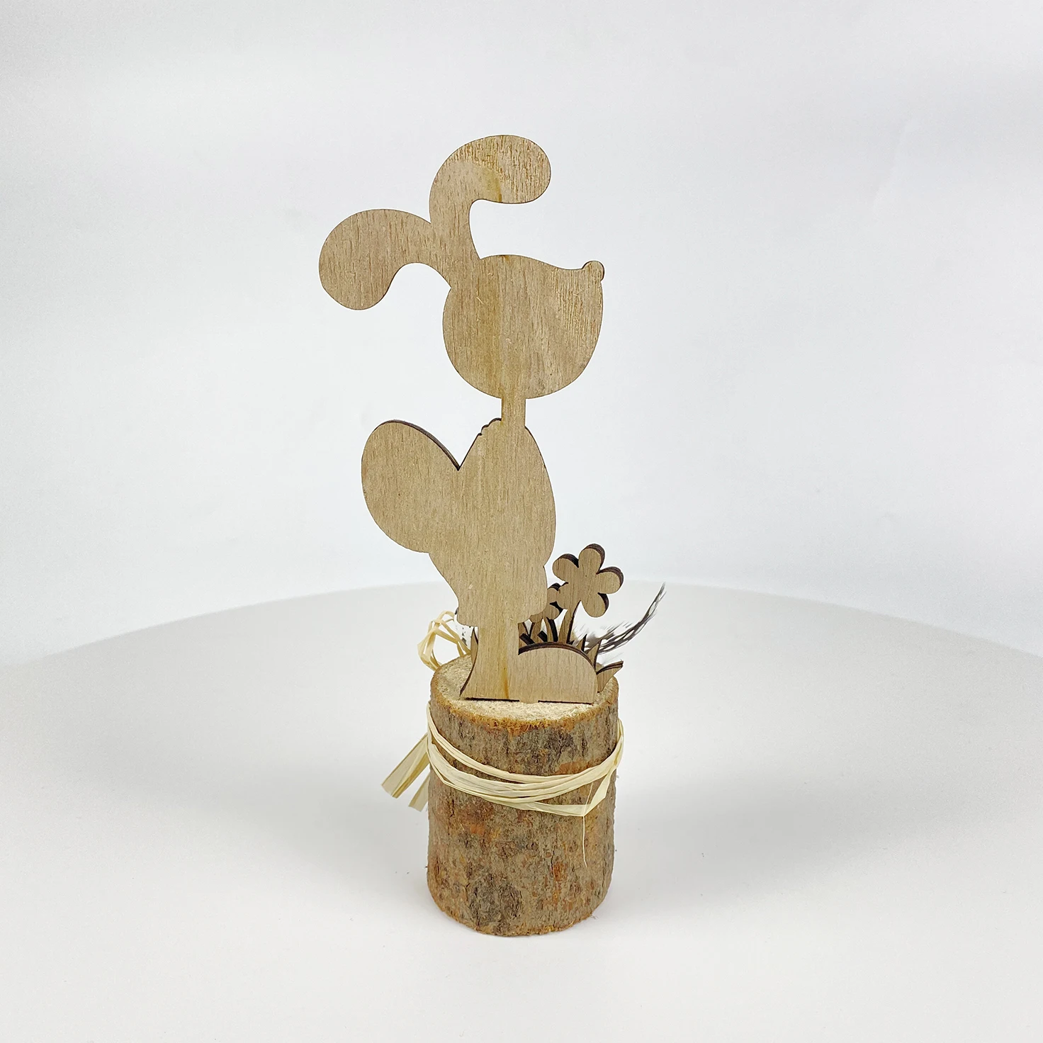 
Wholesale EASTER deacorative lovely pink bunny & Log post & easter egg Styling easter decoration 