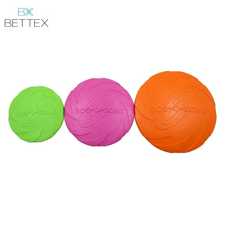
Eco-friendly Pet Product Natural Rubber Material Dog Toy Flying Disc For Dog Training 