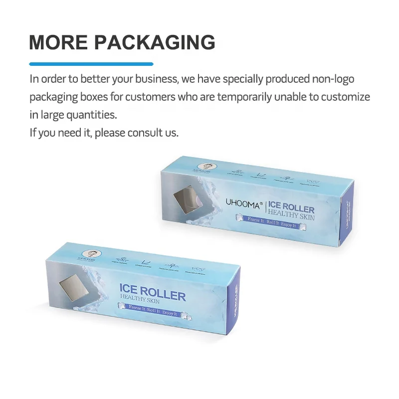 customizable professional ice skin roller derma machines wireless stainless steel ice roller