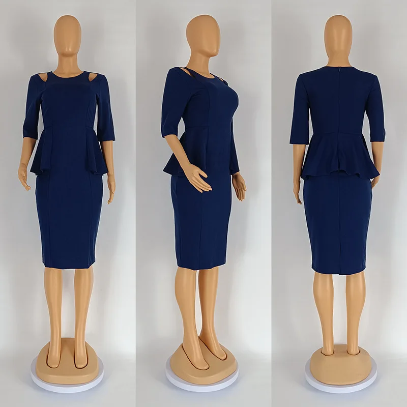 Summer elegant dresses 2023 lantern puff sleeve bodycon dress temperament official dresses for ladies