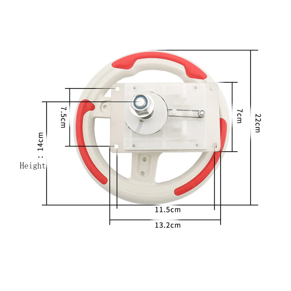 Racing car steering wheel shaking car game machine handle with microswitch