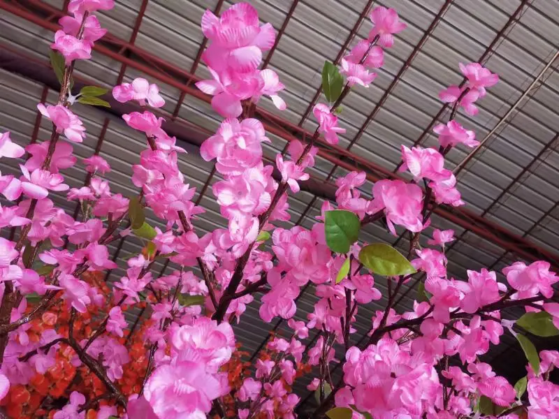 12ft outdoor artificial christmas decoration led flower cherry blossom tree light