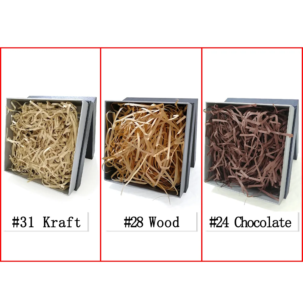 Bio Degradable Wood Straight Shredded Paper Filler For Carton Filling Shredded Crinkle Paper