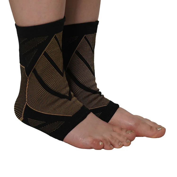 2024 Hot selling elastic Weightlifting Fitness copper arthritis ankle brace Strap